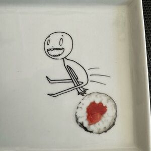 CB2 Oliver Marshmallow Floats 2011, Rectangular Appetizer Plate, Crate & Barrel